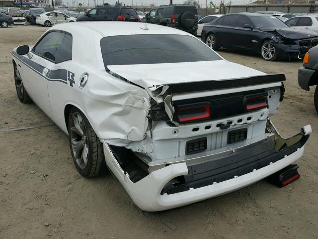 2C3CDZBT5FH924178 - 2015 DODGE CHALLENGER WHITE photo 3