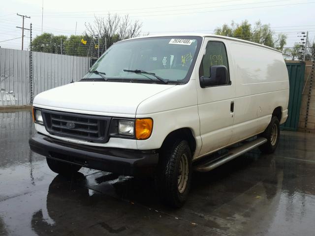 1FTNE24W27DA39189 - 2007 FORD ECONOLINE WHITE photo 2