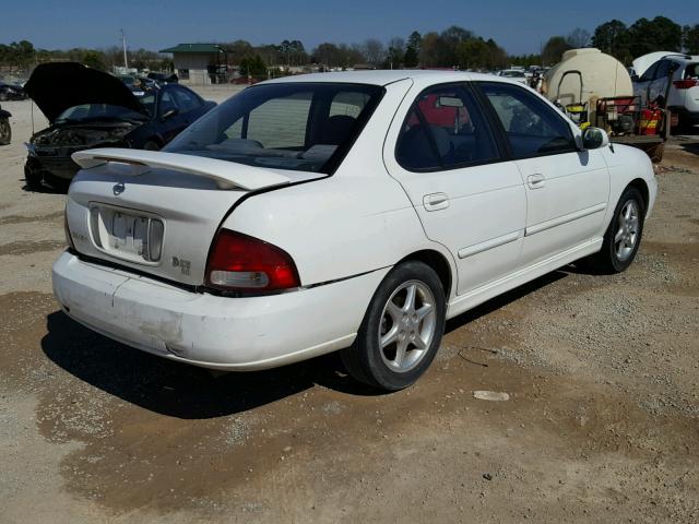 3N1BB51D21L119628 - 2001 NISSAN SENTRA SE WHITE photo 4