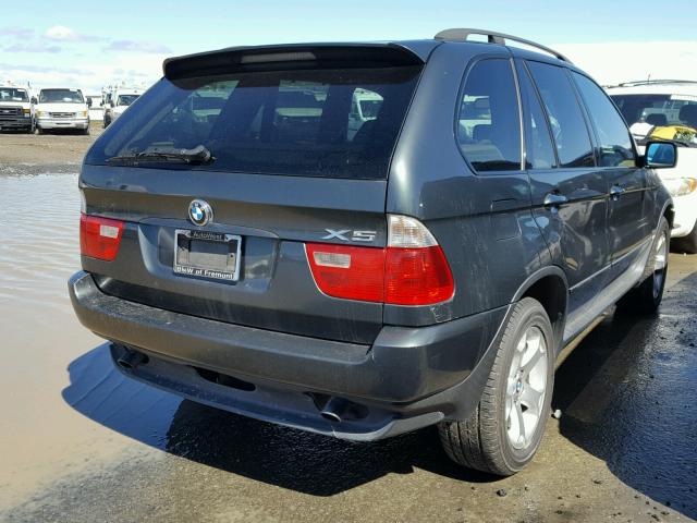 5UXFA13556LY39815 - 2006 BMW X5 3.0I GREEN photo 4