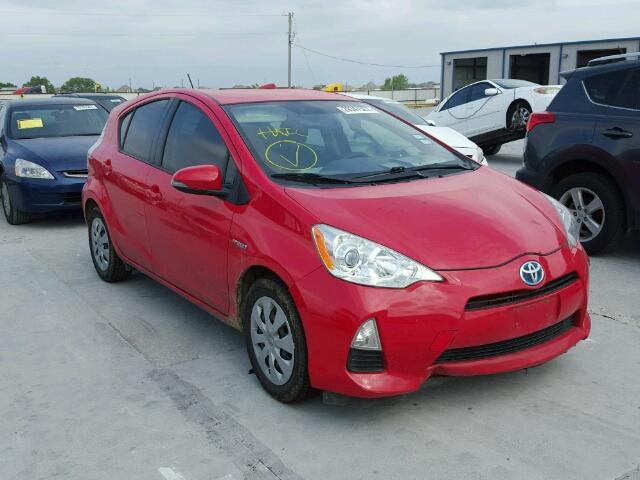 JTDKDTB35C1519985 - 2012 TOYOTA PRIUS C RED photo 1