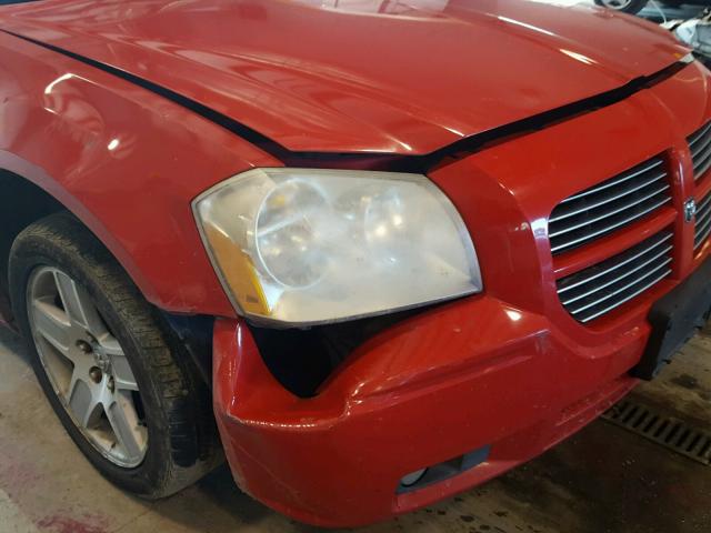 2D4FV47VX7H837349 - 2007 DODGE MAGNUM SXT RED photo 9