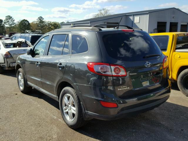 5XYZG3ABXCG162575 - 2012 HYUNDAI SANTA FE G GRAY photo 3