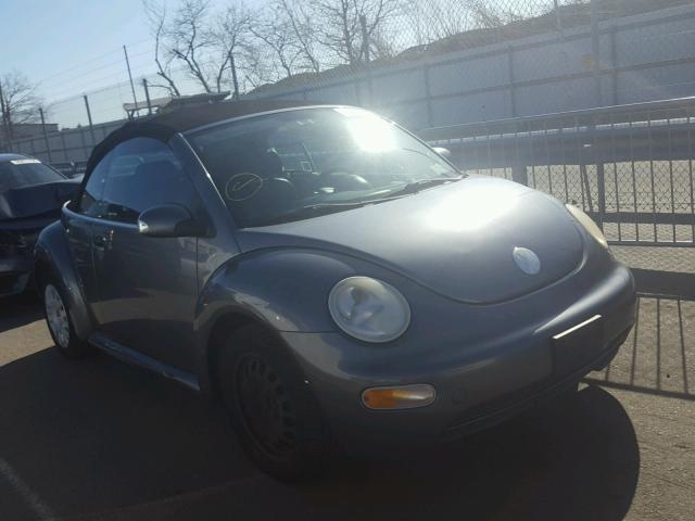 3VWBM31Y04M343524 - 2004 VOLKSWAGEN NEW BEETLE GRAY photo 1