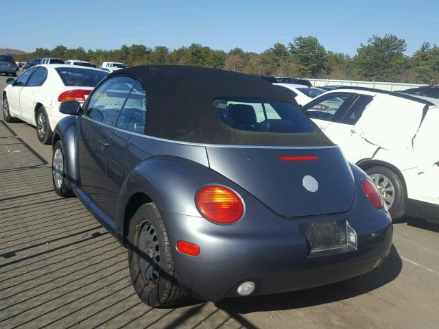 3VWBM31Y04M343524 - 2004 VOLKSWAGEN NEW BEETLE GRAY photo 3