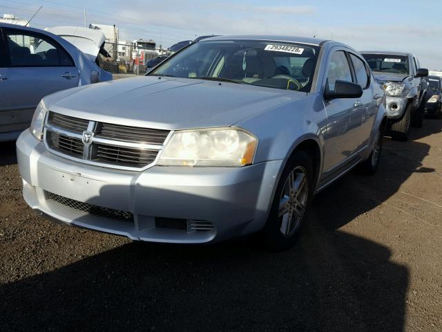 1B3LC56J78N198545 - 2008 DODGE AVENGER SX SILVER photo 2