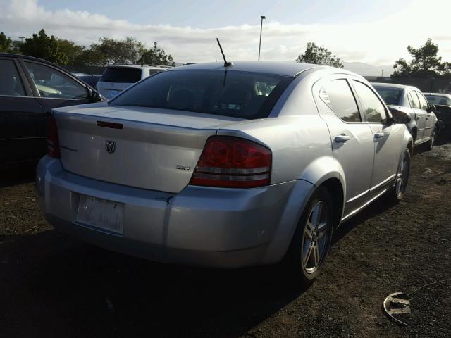 1B3LC56J78N198545 - 2008 DODGE AVENGER SX SILVER photo 4