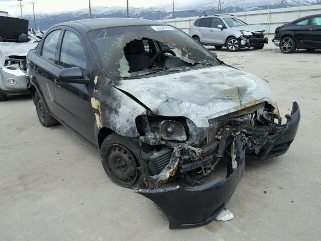 KL1TD5DE6AB109189 - 2010 CHEVROLET AVEO LS BLACK photo 1