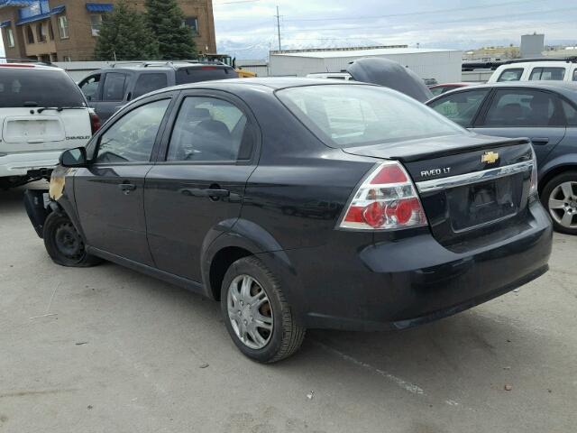 KL1TD5DE6AB109189 - 2010 CHEVROLET AVEO LS BLACK photo 3