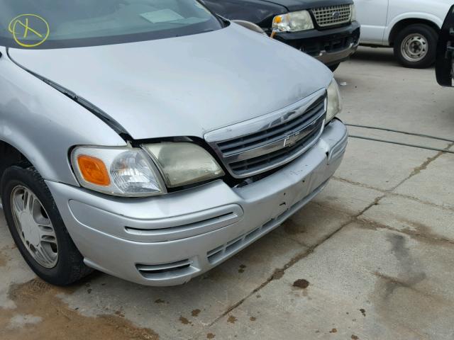 1GNDX13E12D294683 - 2002 CHEVROLET VENTURE LU SILVER photo 9