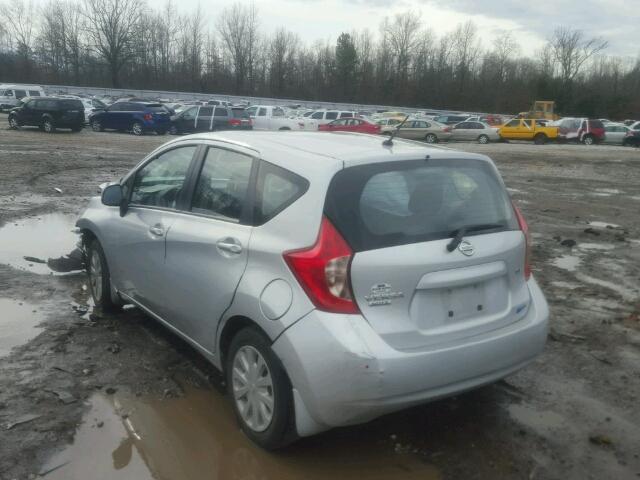 3N1CE2CP5EL392389 - 2014 NISSAN VERSA NOTE SILVER photo 3