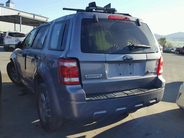 1FMCU49H68KD32912 - 2008 FORD ESCAPE HEV GRAY photo 3