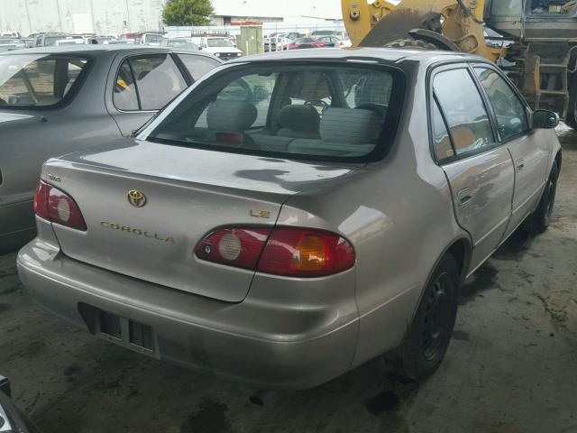 1NXBR12E41Z516283 - 2001 TOYOTA COROLLA CE BEIGE photo 4