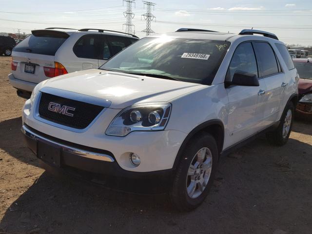 1GKEV13D69J169754 - 2009 GMC ACADIA SLE WHITE photo 2