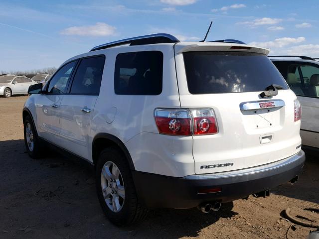 1GKEV13D69J169754 - 2009 GMC ACADIA SLE WHITE photo 3