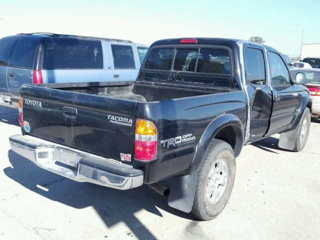 5TEGN92NX3Z187183 - 2003 TOYOTA TACOMA DOU BLACK photo 4