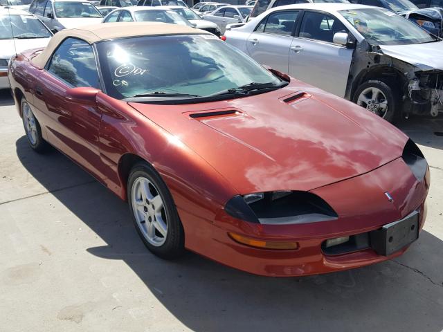 2G1FP32K7V2154242 - 1997 CHEVROLET CAMARO BAS RED photo 1