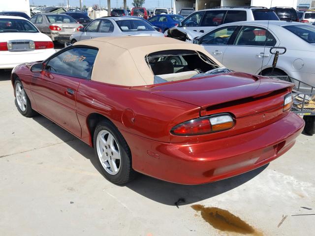 2G1FP32K7V2154242 - 1997 CHEVROLET CAMARO BAS RED photo 3