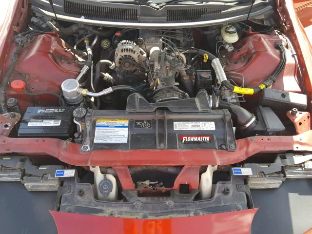 2G1FP32K7V2154242 - 1997 CHEVROLET CAMARO BAS RED photo 7