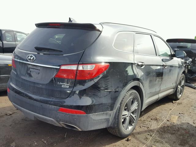 KM8SRDHF5EU037846 - 2014 HYUNDAI SANTA FE L BLACK photo 4