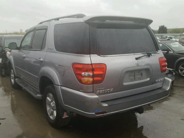 5TDBT48A11S022222 - 2001 TOYOTA SEQUOIA LI SILVER photo 3