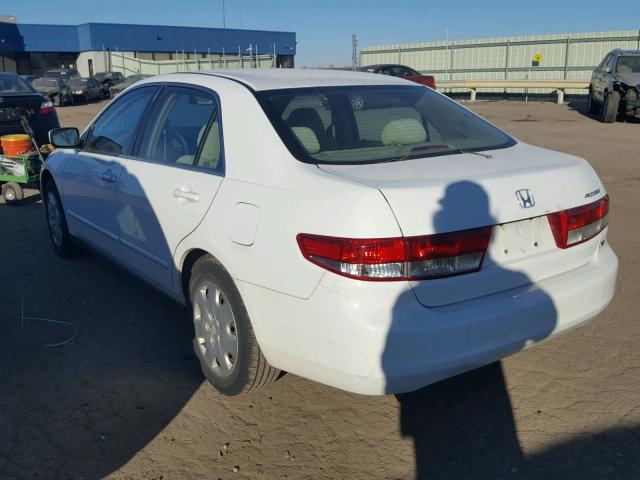 1HGCM66334A017446 - 2004 HONDA ACCORD LX WHITE photo 3