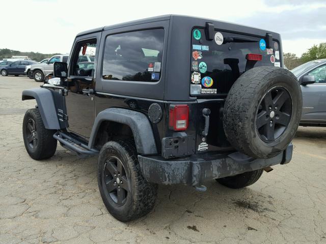 1C4AJWAG3DL600855 - 2013 JEEP WRANGLER S BLACK photo 3