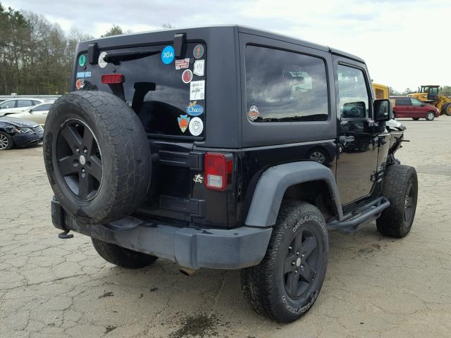 1C4AJWAG3DL600855 - 2013 JEEP WRANGLER S BLACK photo 4