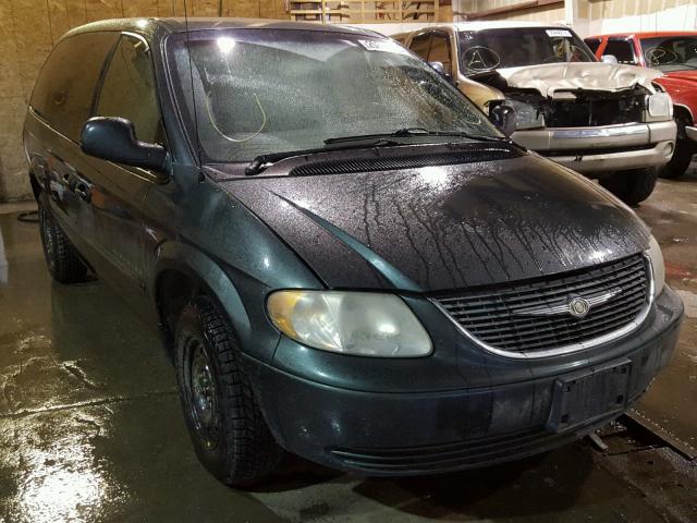 2C8GT44L91R215982 - 2001 CHRYSLER TOWN & COU GREEN photo 1