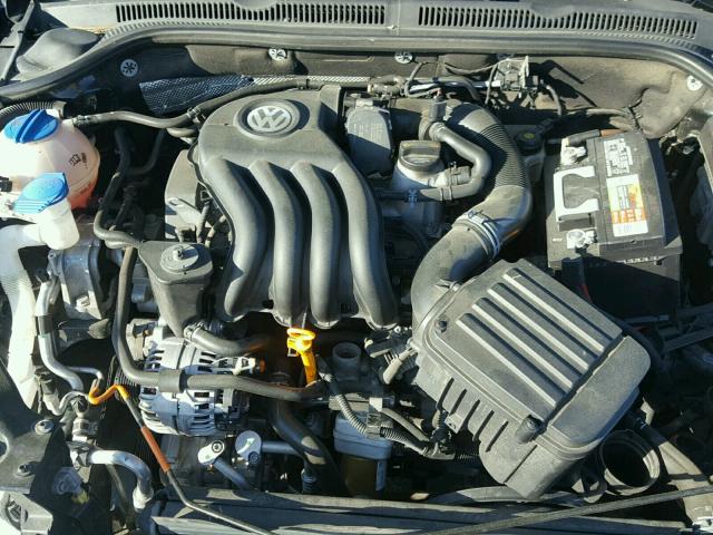 3VW2K7AJ1CM383397 - 2012 VOLKSWAGEN JETTA BASE BLACK photo 7