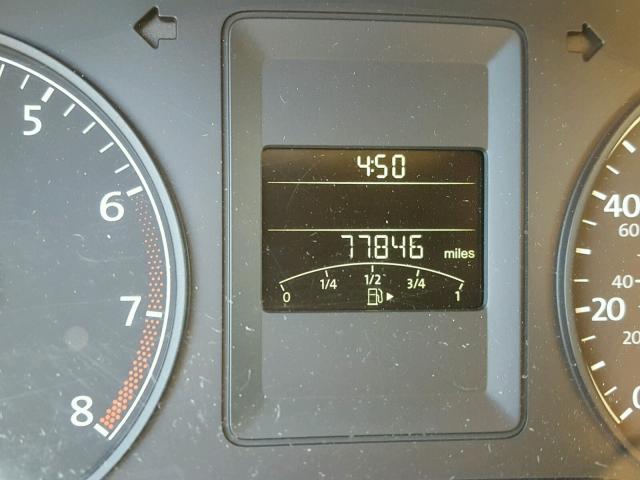 3VW2K7AJ1CM383397 - 2012 VOLKSWAGEN JETTA BASE BLACK photo 8