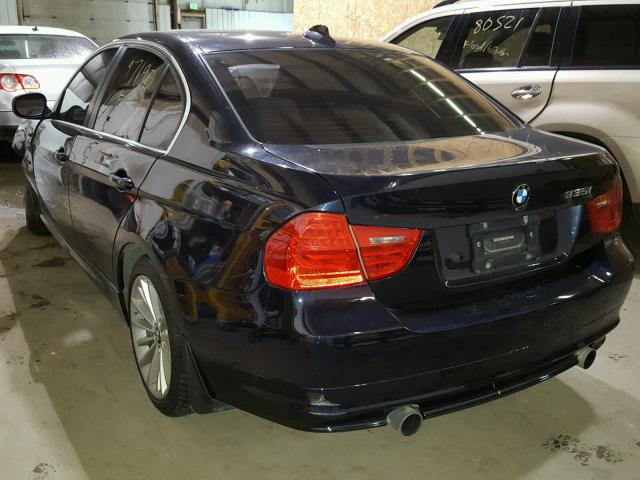 WBAPL33509A405391 - 2009 BMW 335 XI BLACK photo 3