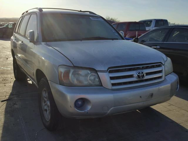 JTEGP21A140024290 - 2004 TOYOTA HIGHLANDER GRAY photo 1