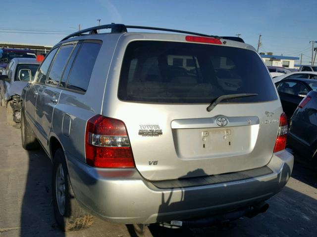 JTEGP21A140024290 - 2004 TOYOTA HIGHLANDER GRAY photo 3