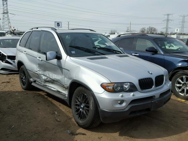 5UXFA13565LY10466 - 2005 BMW X5 3.0I SILVER photo 1