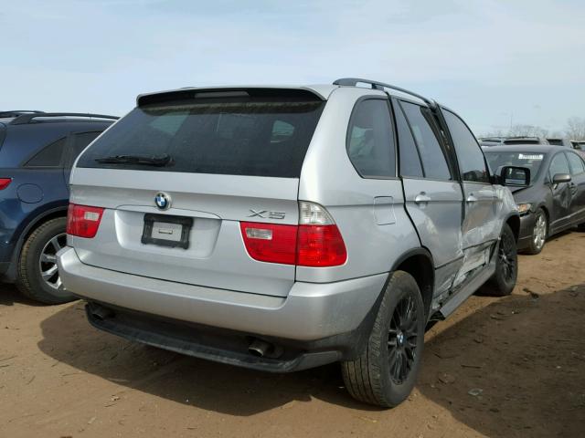 5UXFA13565LY10466 - 2005 BMW X5 3.0I SILVER photo 4