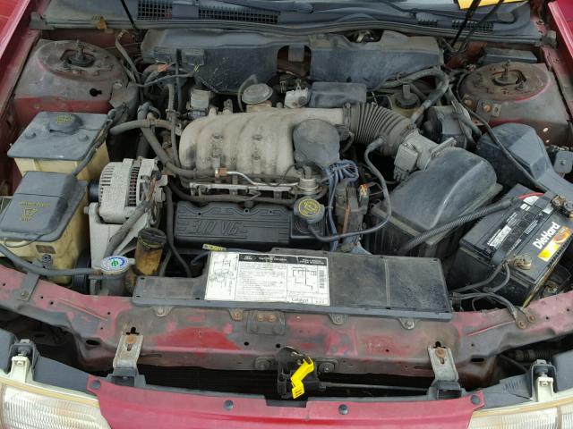 1FALP57UXRA243617 - 1994 FORD TAURUS GL MAROON photo 7