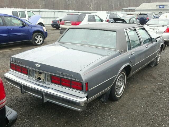 1G1BN69HXGY166228 - 1986 CHEVROLET CAPRICE CL 灰色 照片 4
