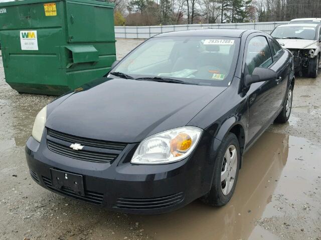 1G1AK15F367730656 - 2006 CHEVROLET COBALT LS BLACK photo 2