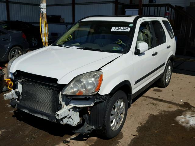 SHSRD78865U304675 - 2005 HONDA CR-V EX WHITE photo 2