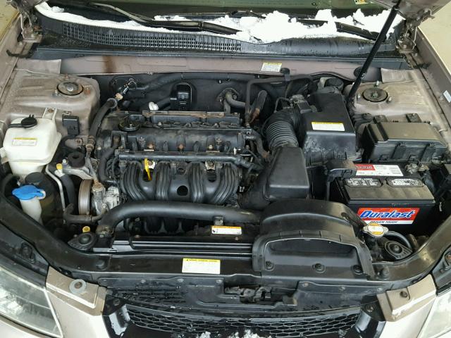 5NPET46C37H227721 - 2007 HYUNDAI SONATA GLS CREAM photo 7