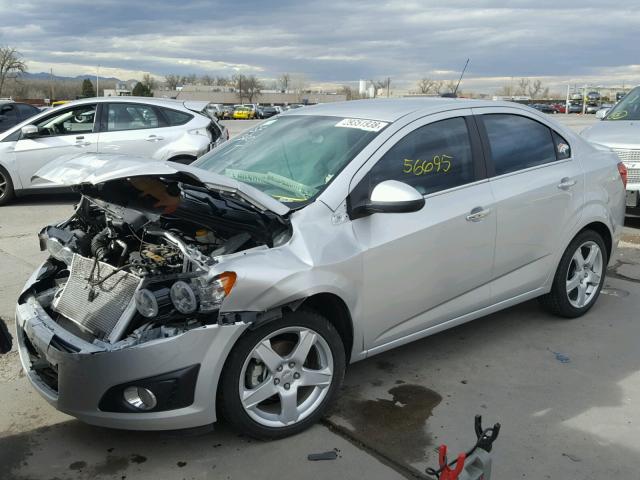 1G1JE5SB6F4121272 - 2015 CHEVROLET SONIC LTZ SILVER photo 2