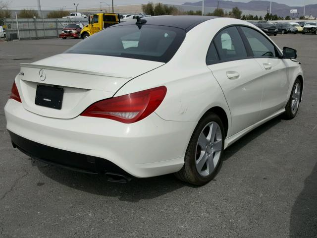 WDDSJ4EB0FN178094 - 2015 MERCEDES-BENZ CLA 250 WHITE photo 4