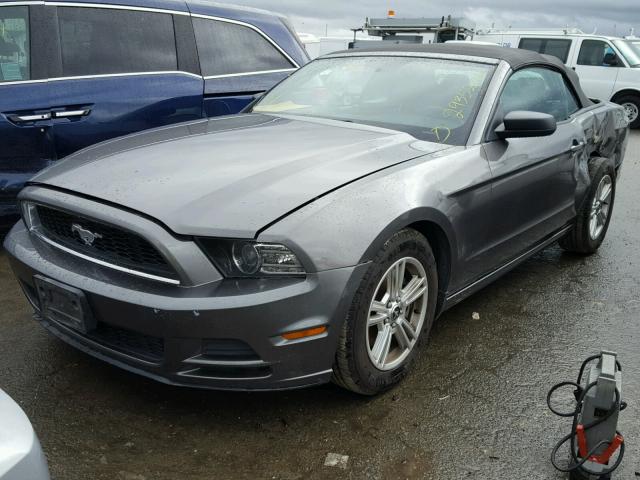 1ZVBP8EM1E5215683 - 2014 FORD MUSTANG GRAY photo 2