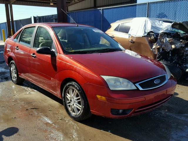 1FAFP34N45W187380 - 2005 FORD FOCUS ZX4 BURGUNDY photo 1