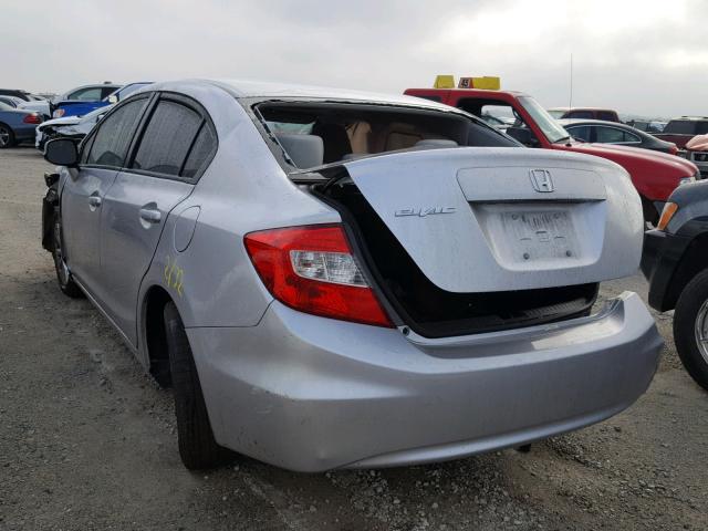 19XFB2F87CE381466 - 2012 HONDA CIVIC EX Gümüş foto 3