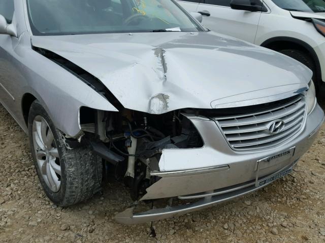 KMHFC46F06A111604 - 2006 HYUNDAI AZERA SE SILVER photo 9