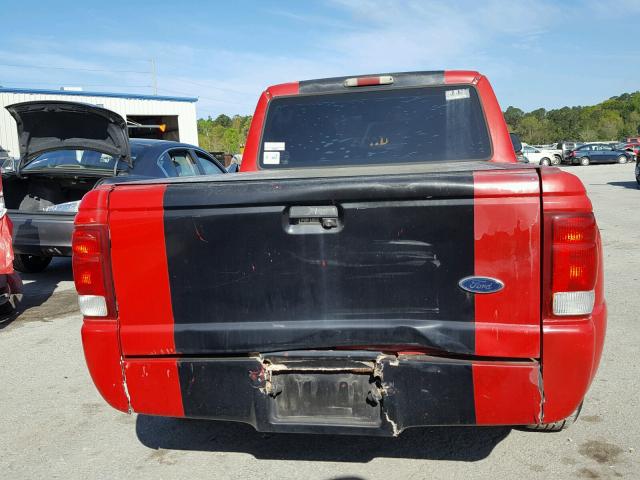 1FTYR10C2YPB37632 - 2000 FORD RANGER RED photo 6