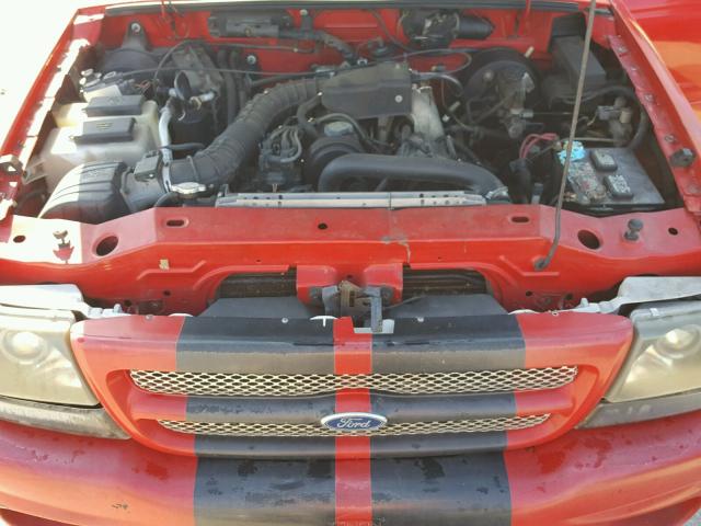 1FTYR10C2YPB37632 - 2000 FORD RANGER RED photo 7