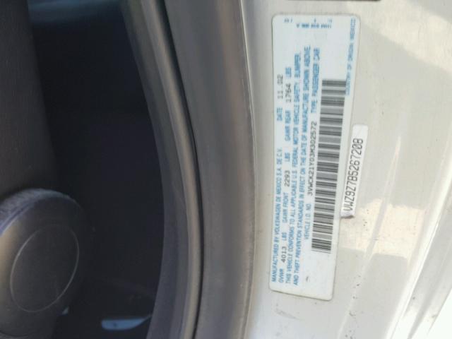 3VWCK21Y03M302572 - 2003 VOLKSWAGEN NEW BEETLE ვერცხლისფერი ფოტო 10